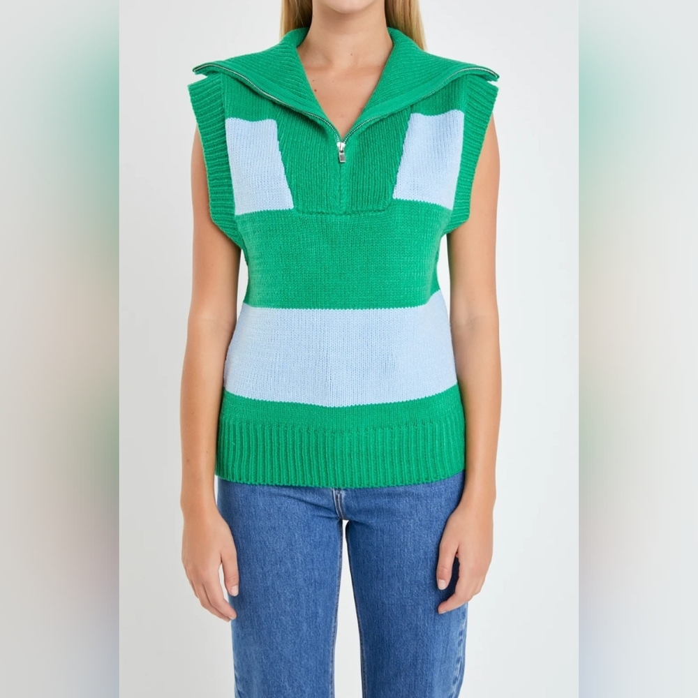 English Factory Sweater Polo Vest - Picture 4 of 7